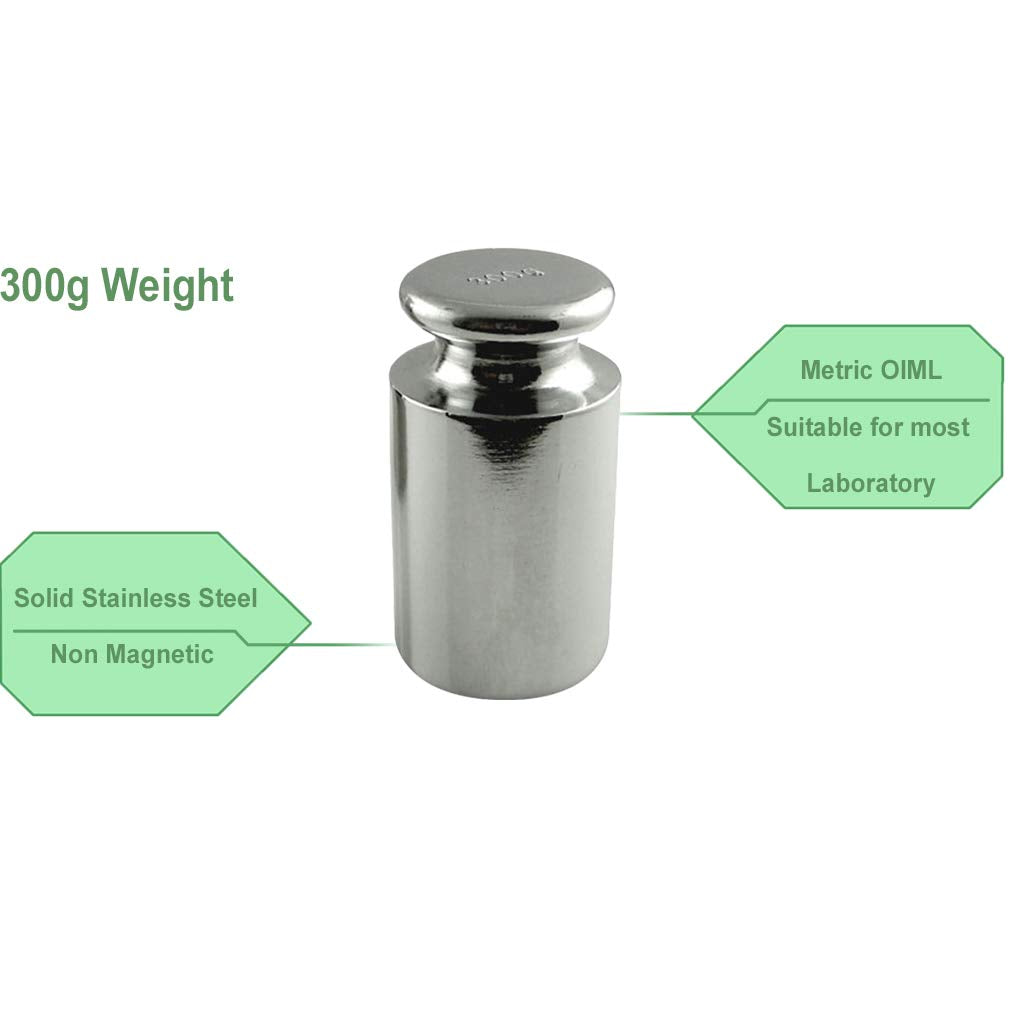 American Weigh Scales Calibration Weight for AWS Digital Scale, Stainless Steel, Carbon Steel, Chrome Finish, 300G (300WGT)