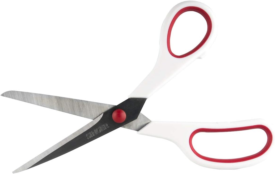 Singer 3404 Scissors, Red & White (1-Pack)