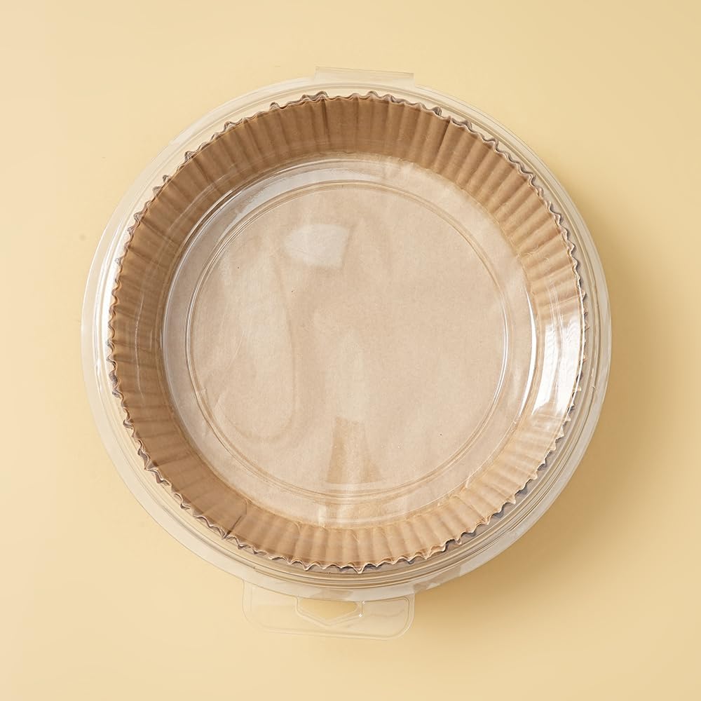 Air Fryer Liners Disposable Round.Virgin Pulp Parchment Paper for 4qt-6qt Air Fryer.Food Grade,Non-stick, Oil-proof & Heat Resistant for Baking,Microwave,Cooking & Deep Fryer Accessories (125)