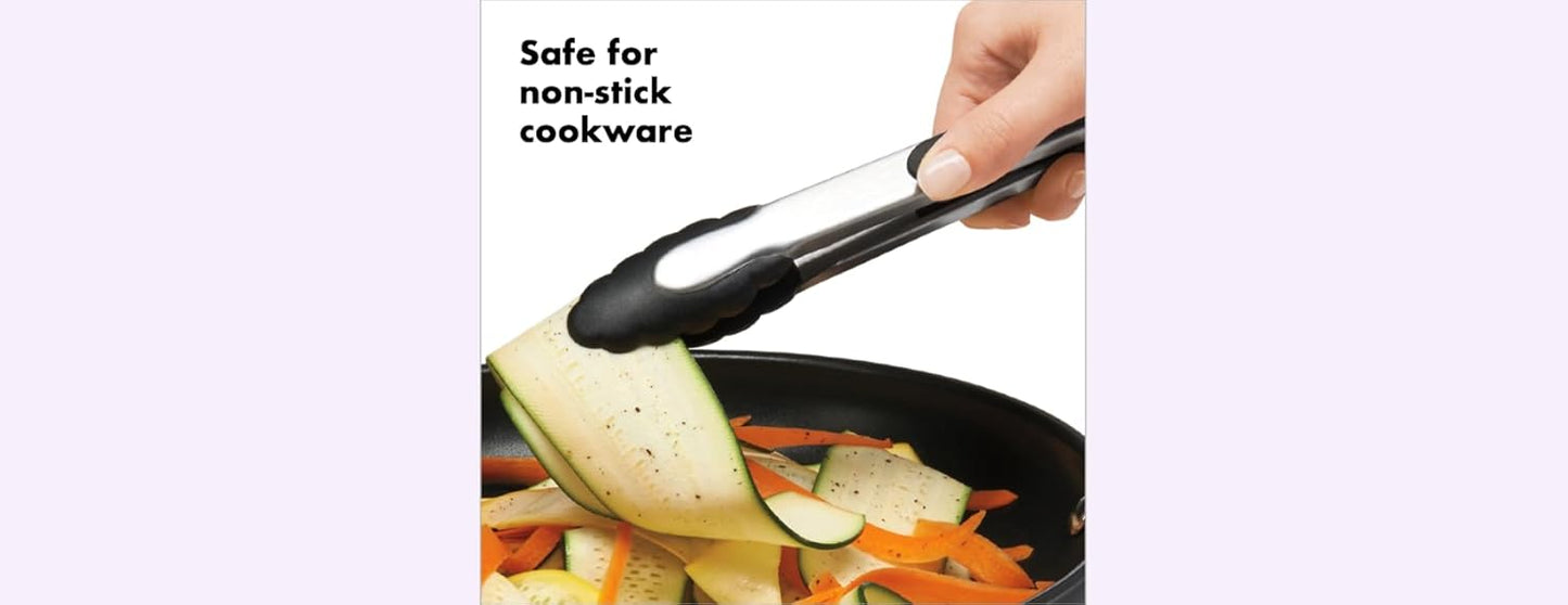 OXO Good Grips 9-Inch Locking Tongs with Nylon Heads