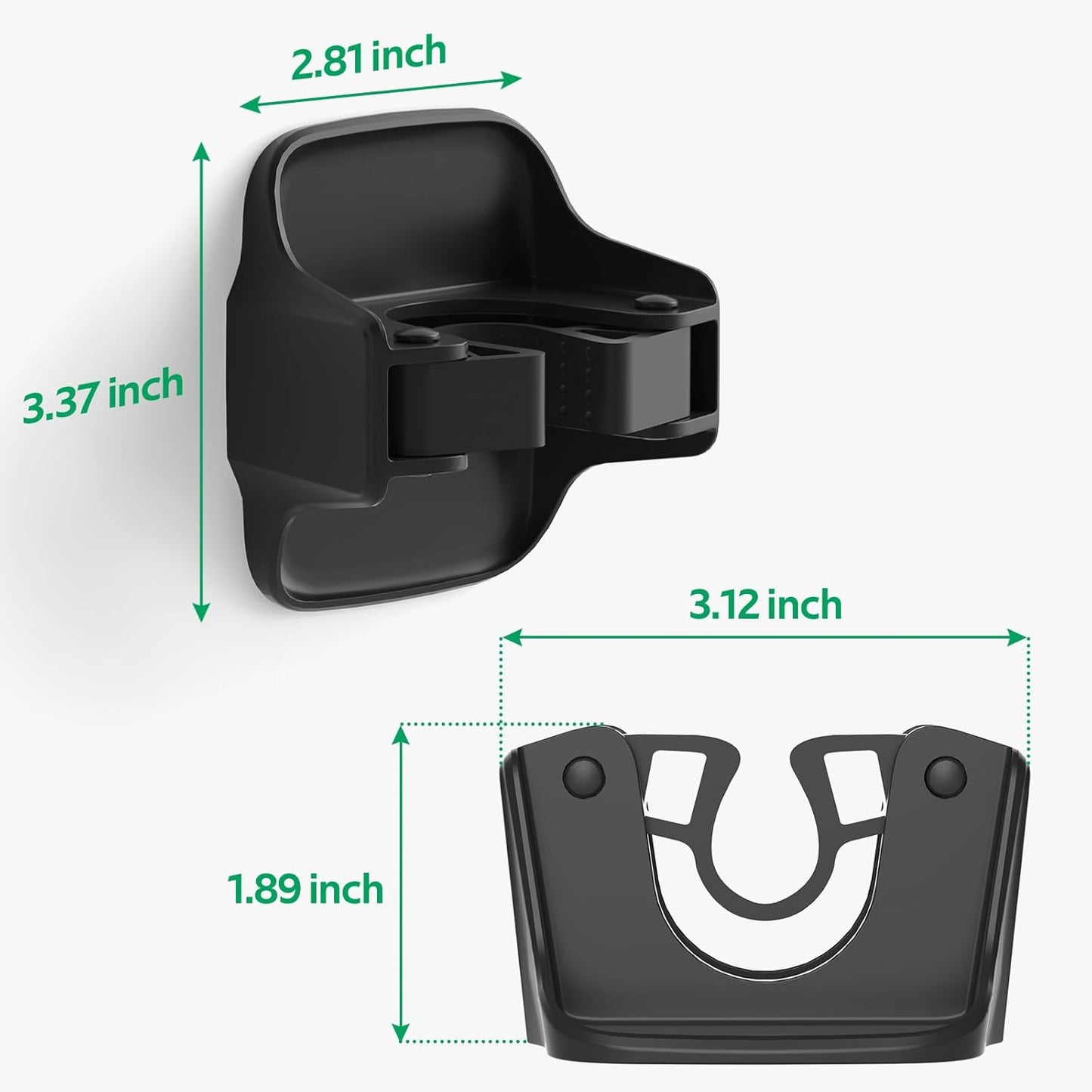 reliahom 5 Pack Broom Holder Wall Mount Mop Grippers No Drilling Self Adhesive Anti-Slip Mop Handle Hanger Dustpan and Broom Organizer Garage Storage Racks-Black