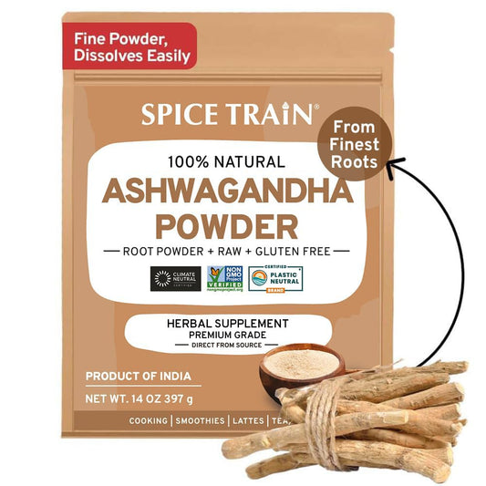 HANDPICK Ashwagandha Root Powder (397g/14oz) No Fillers, No Additives | Finest Grade A Root Powder - Withania Somnifera | Non-GMO & Raw from India