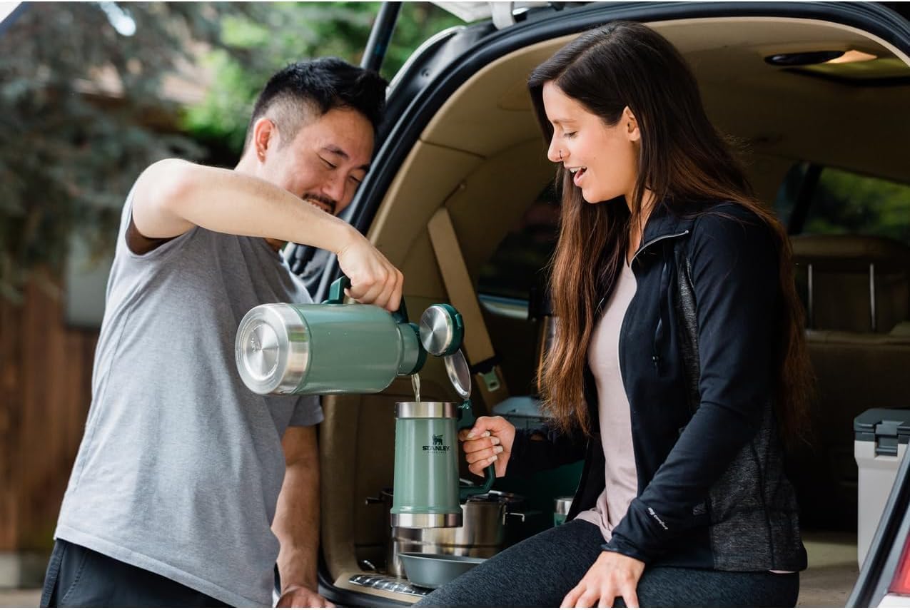 STANLEY Classic Bottle Opener Beer Stein 24 oz | Flip Up Lid and Heavy Duty Handle with Built In Bottle Opener | Insulated Stainless Steel Beer Mug | BPA-Free