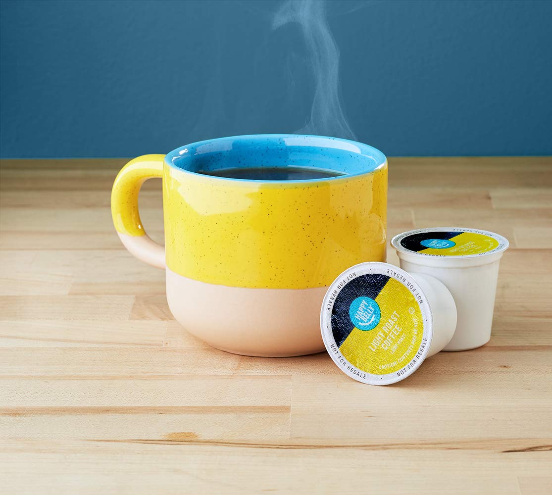 Amazon Brand - Happy Belly Light Roast Coffee Pods, Compatible with Keurig 2.0 K-Cup Brewers, 100 Count