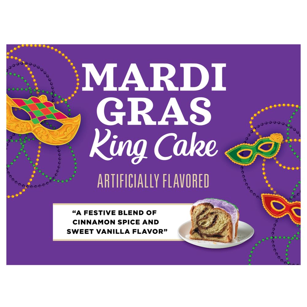 Community Coffee Mardi Gras King Cake Flavored 32 Ounces, Medium Roast Ground Coffee, 32 Ounce Bag (Pack of 1)