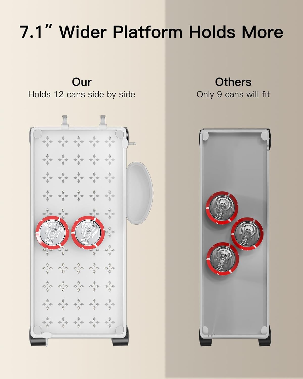 Pipishell Slim Storage Cart with Wheels, Bathroom Cart Organizer Storage Small, Rolling Carts for Bathroom, Laundry Room, Kitchen, Narrow Space, White PIUC04W