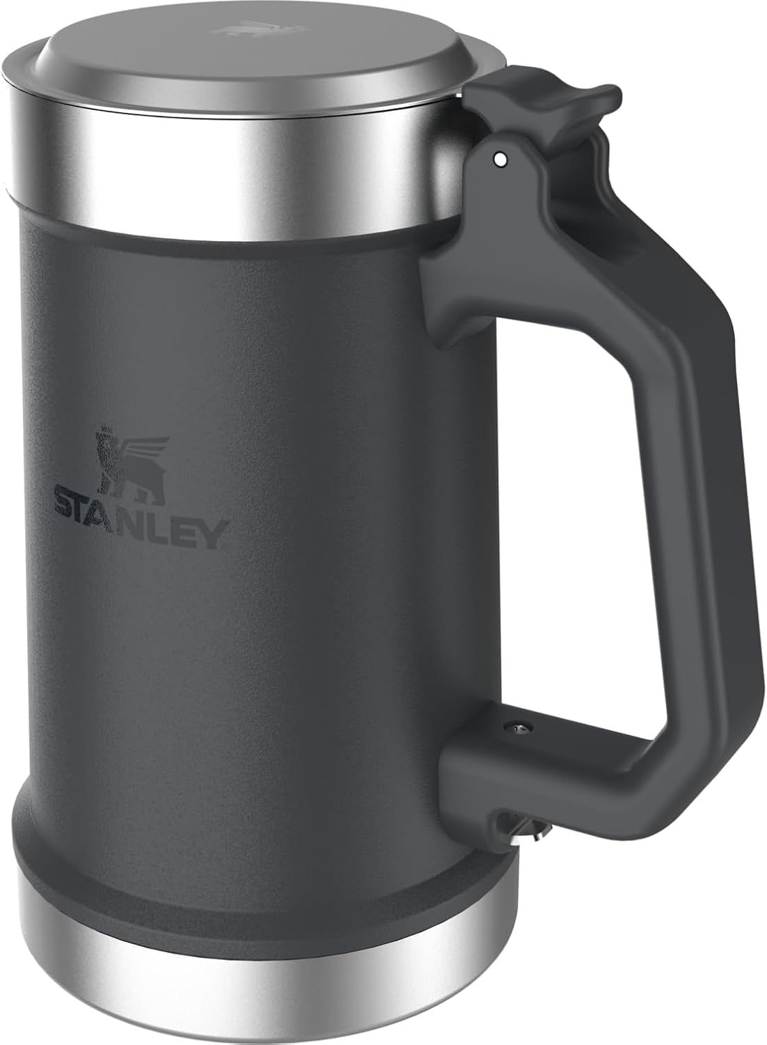 STANLEY Classic Bottle Opener Beer Stein 24 oz | Flip Up Lid and Heavy Duty Handle with Built In Bottle Opener | Insulated Stainless Steel Beer Mug | BPA-Free