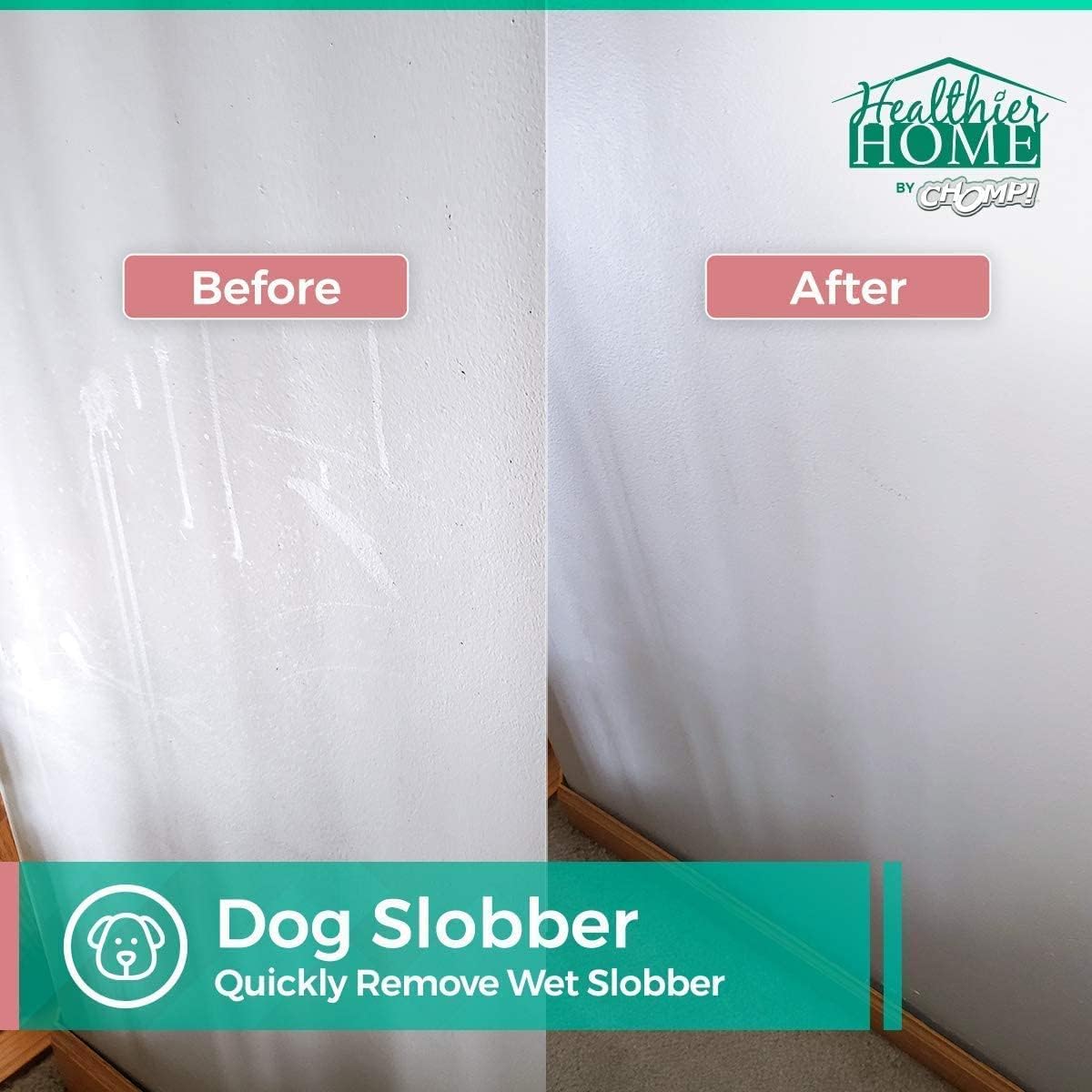 CHOMP! Painted Wall Cleaner Spray: Healthier Home 5-Minute CleanWalls 4-in-1 Multipurpose, Ceiling and Baseboard Cleaning - Dirt, Dust, Odor and Stain Remover - 32 Oz (Summer Sun Scent)