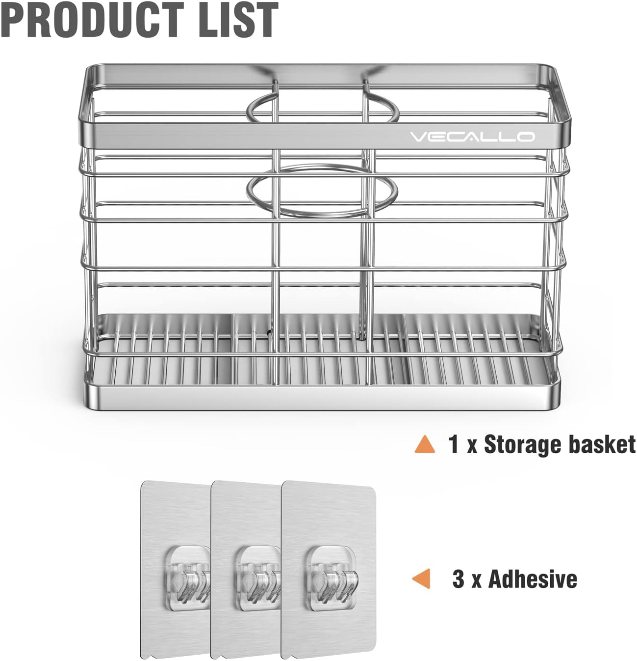 Hair Dryer Holder - Hair Tool Organizer Wall Mount/Adhesive Blow Dryer Holder/Curling iron holder Cabinet Door Bathroom Organizer for Hair Dryer, Curling Wands, Hair Straighteners