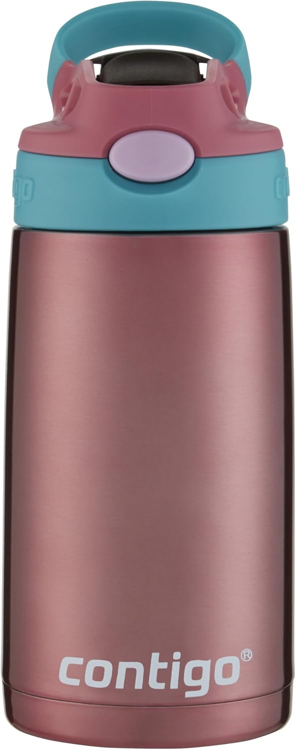 Contigo Kids Straw Stainless Steel Water Bottle with AUTOSPOUT Lid 13oz Punch