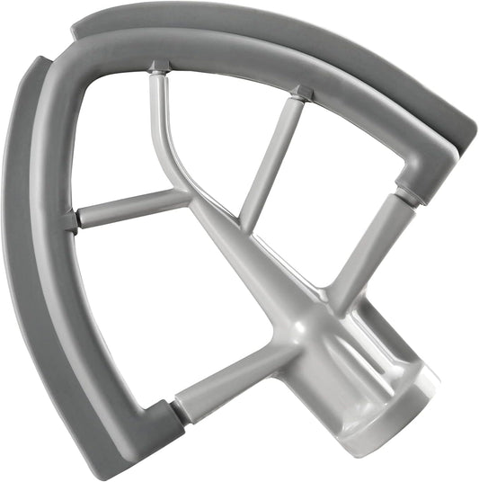Flex Edge Beater for KitchenAid Tilt-Head Stand Mixer, 4.5-5 Quart Flat Beater Paddle with Flexible Silicone Edges Bowl Scraper, Grey