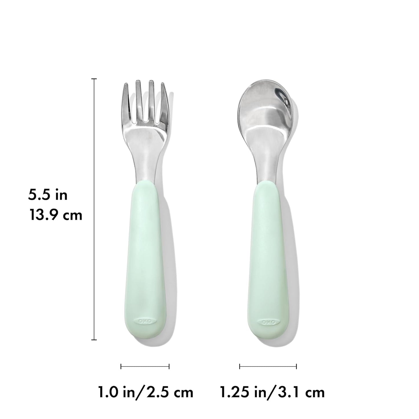 OXO Tot Fork and Spoon Set - Opal