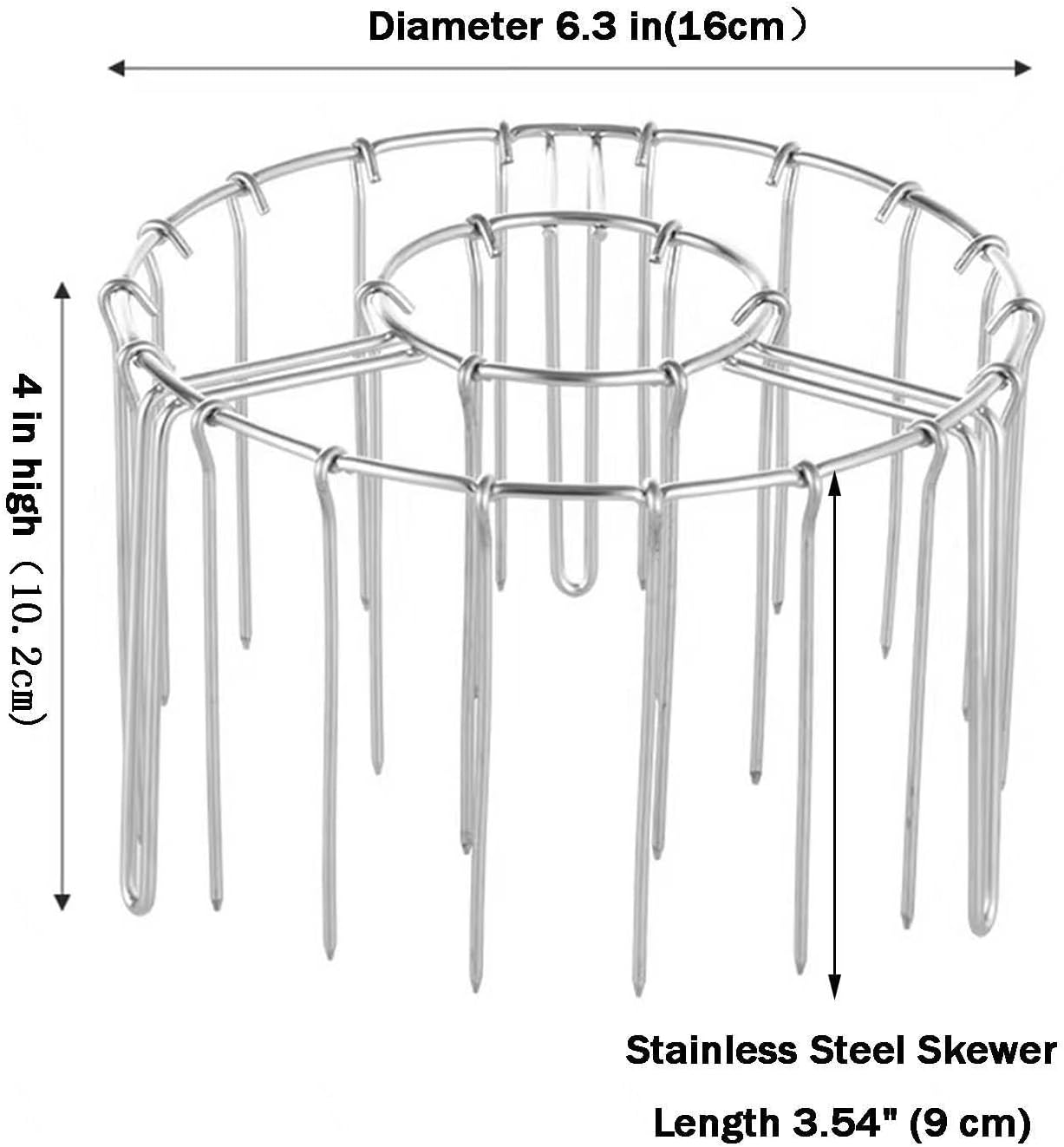 New Air Fryer Grill Eco-Friendly Non-Stick BBQ Rack ‌ 304 Stainless Steel Grill Rack, Air Fryer Skewer Rack, for Grilling Home Kitchen,48skewers