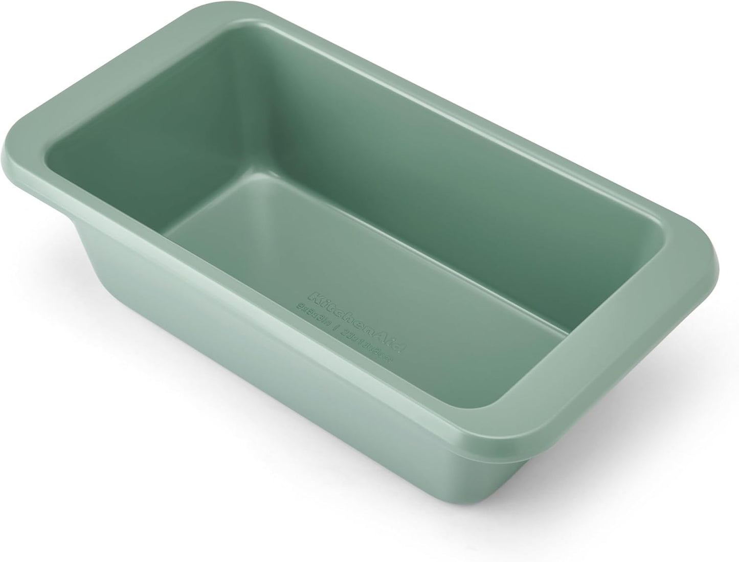 KitchenAid Nonstick Swiss Engineered Aluminized Steel Loaf Pan, Dishwasher Safe, 9 x 5 Inch, Cardamom