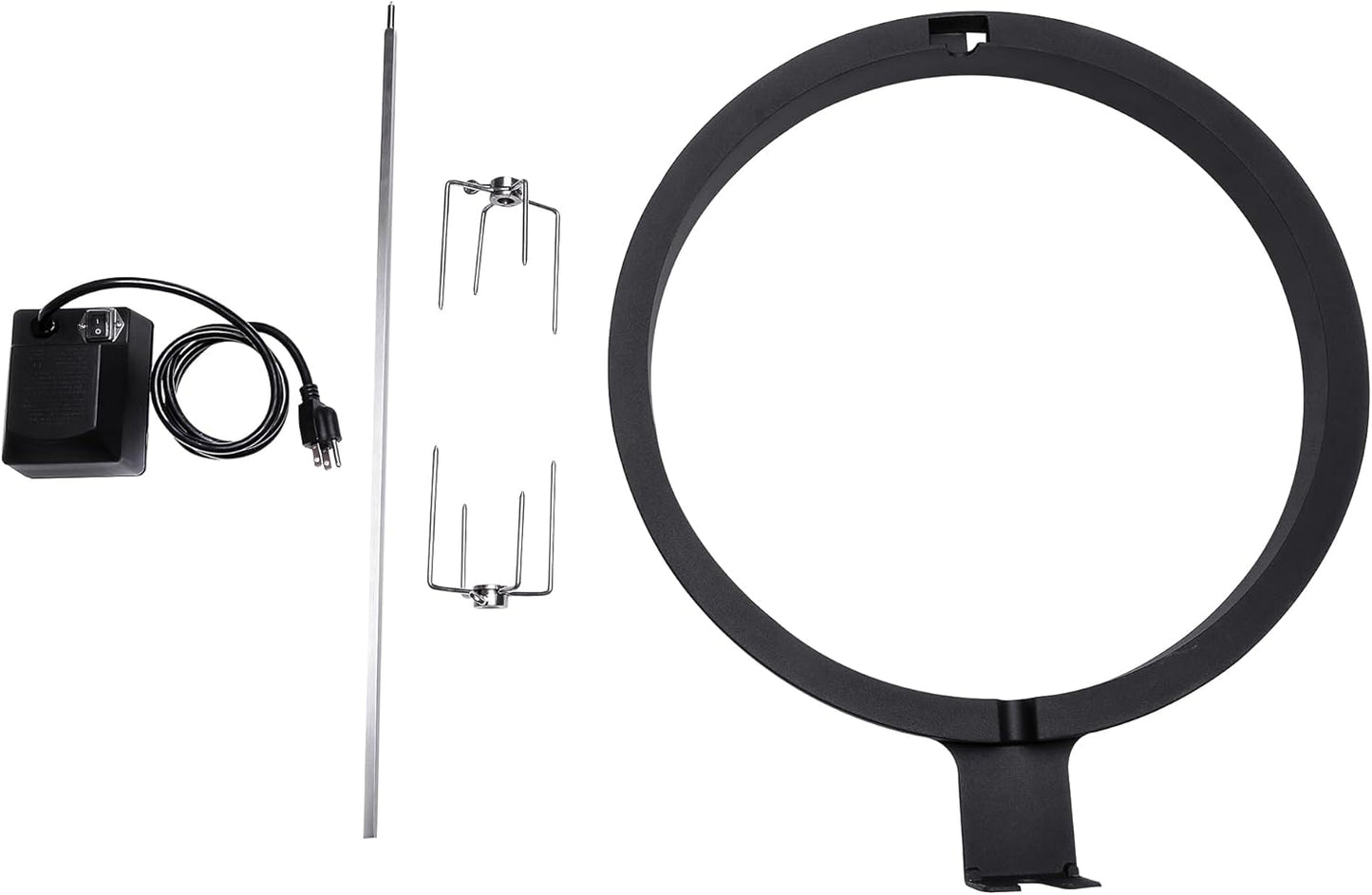 Kamado Joe JoeTisserie Rotisserie Accessory Attachment for 18-inch Classic Joe Grills with Stainless Steel Spit Rods up to 50 lbs of Food, Model KJ-TISSERIENA