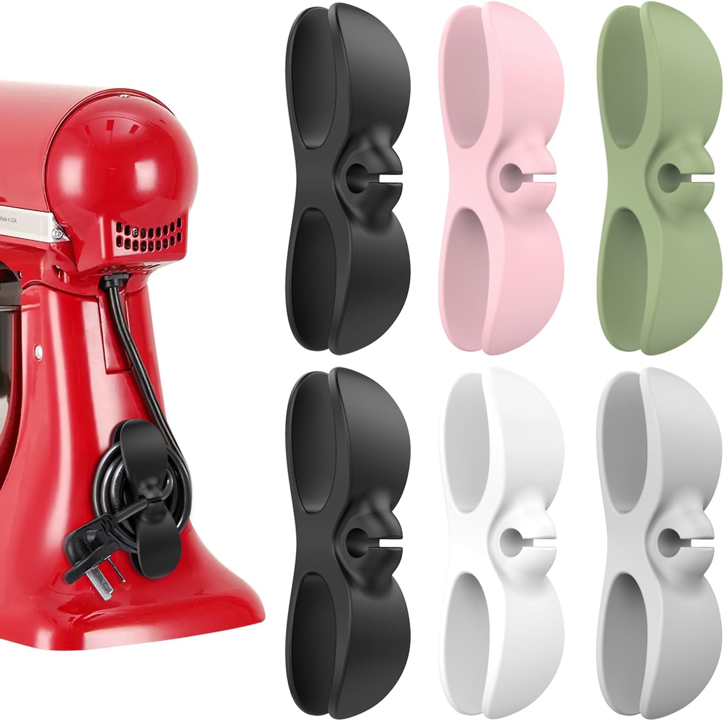 Cord Organizer for Appliances, Upgraded Kitchen Cord Organizer, Cord keeper Cord wrapper Cord holder Cord winder for Appliances Air Fryer, Coffee Maker, Blender, Pressure Cooker, Toaster