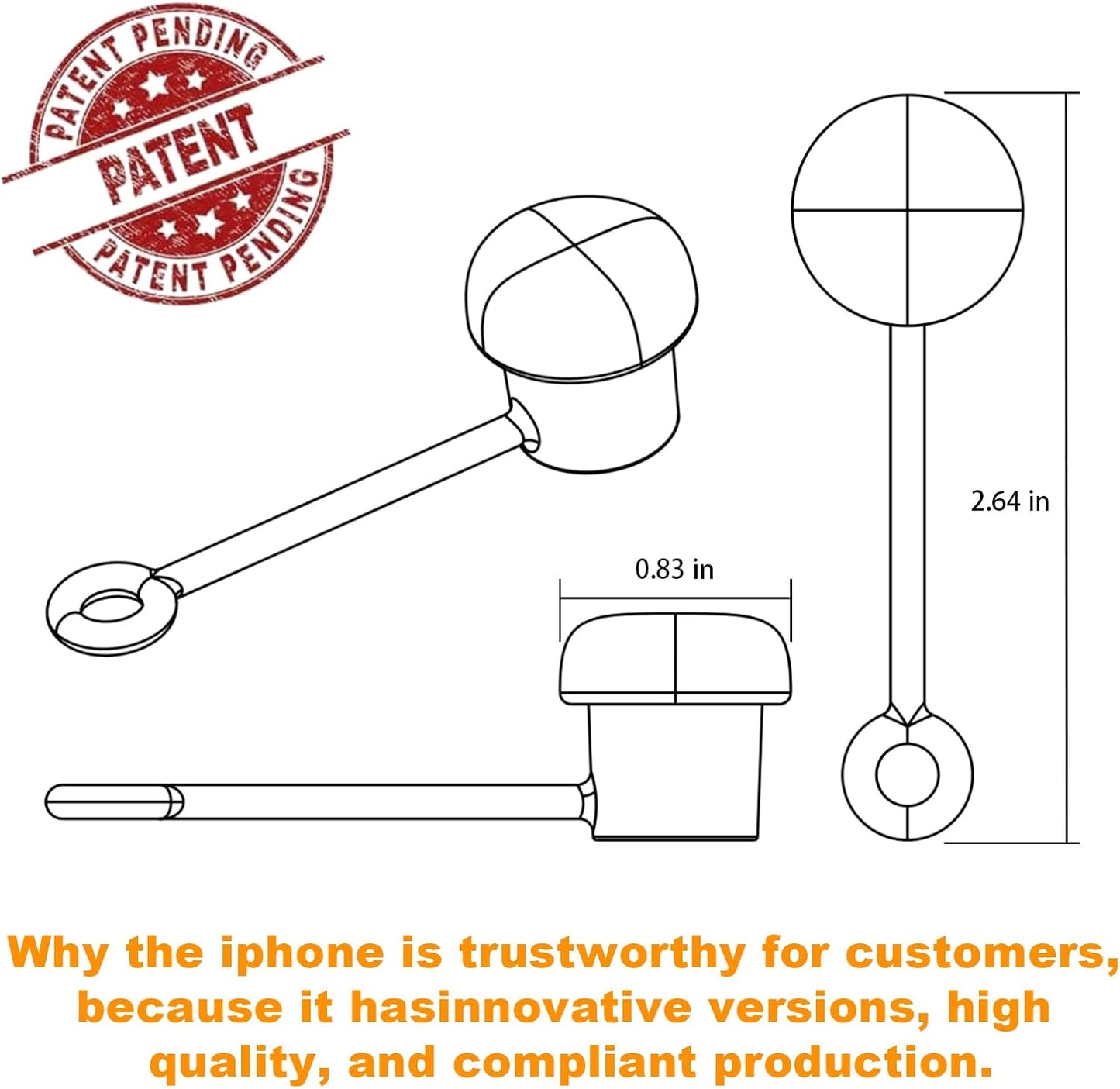 Adjustable Straw Cover for Stanley, Simple Modern, Owala, Yeti, Hydro Flask, Reduce, Hydrapeak, Meoky, MaxBase, Beast, Marrs, Suitable for All Brand of 6mm-10mm Diameter Straw, Dishwasher safe