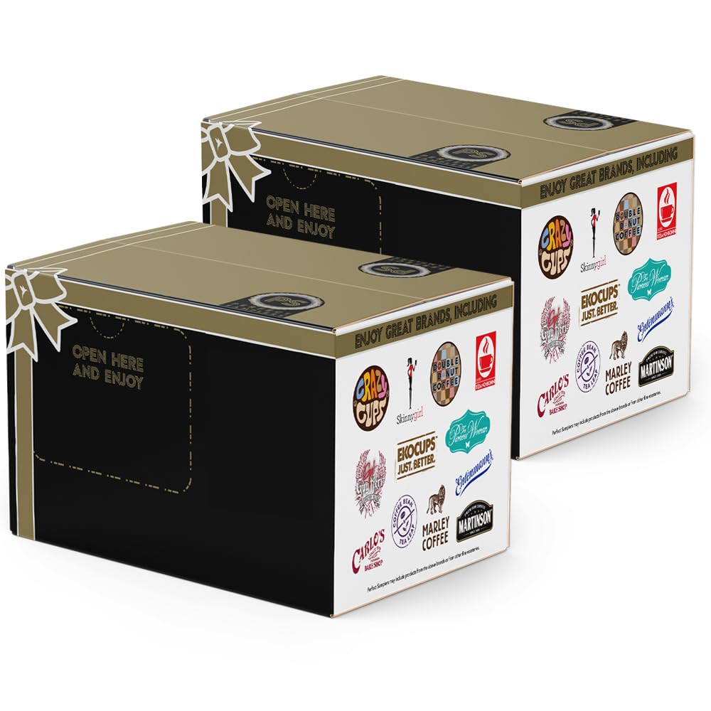 Crazy Cups Decaf Flavored Coffee Variety Pack, Great Mix of Decaffeinated Coffee Pods Compatible with all Keurig K Cups Brewers, Huge 80 Pack