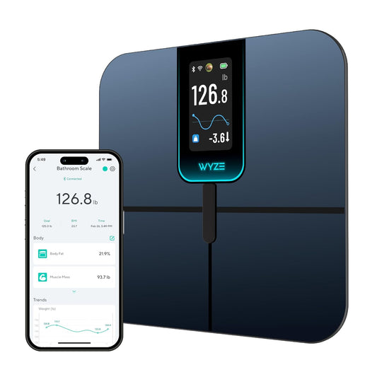 Ultra, Smart Scale with 4.3" Color Display, Digital Bathroom Scale for Body Weight BMI Muscle Mass Composition, Wi-Fi & Bluetooth Body Fat Scale with Heart Rate, 400 lbs (Black)
