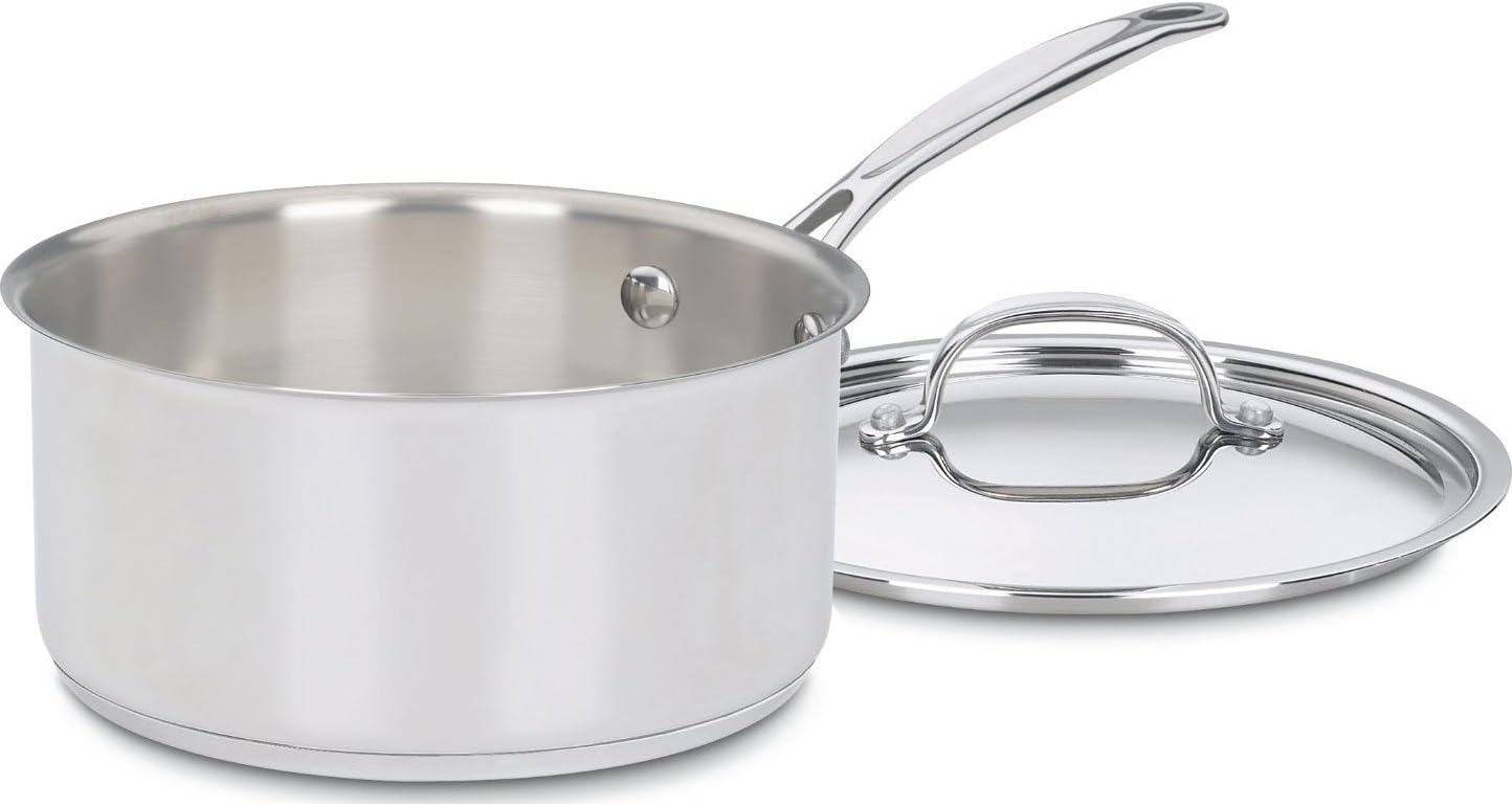 Cuisinart Saucepan w/Cover, Chef's-Classic Stainless Steel Cookware Collection, 3-Quart, 7193-20