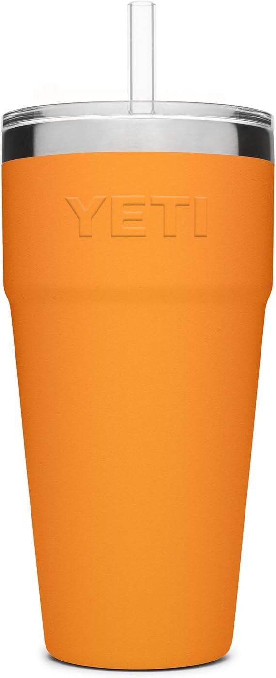 YETI Rambler 26 oz Straw Cup, Vacuum Insulated, Stainless Steel with Straw Lid