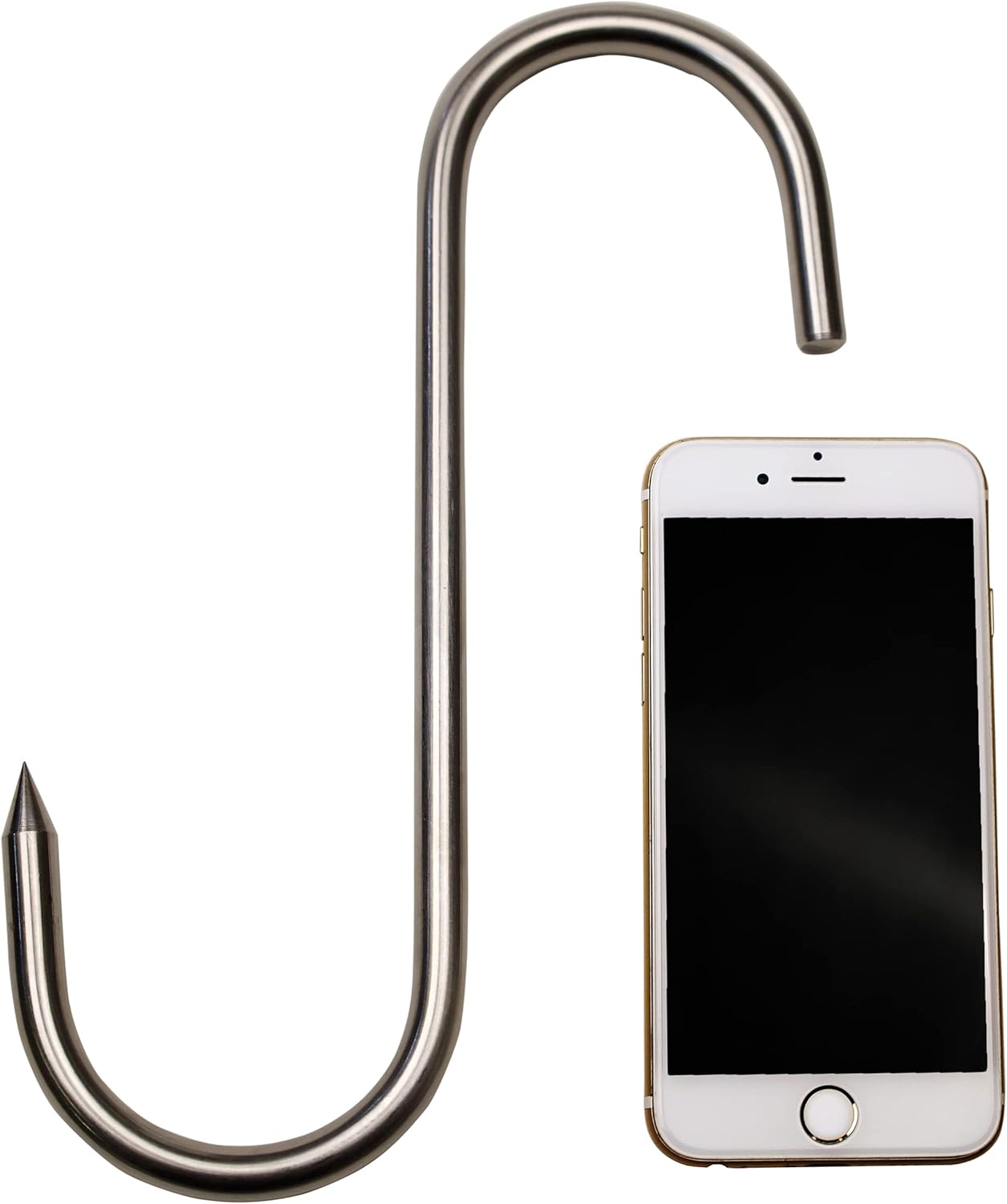 ARTOYS Meat Hooks for Butchering,5 PCS(10 inches 10mm) Heavy-Duty 304 Stainless Steel Meat Hook for Hanging Beef, Pork, Game, Moose - Strong & Sharp Butcher Hook with 1000 lbs Capacity