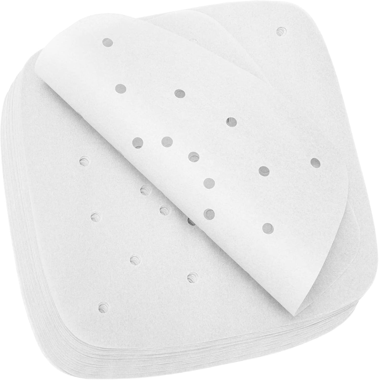 200pcs Air Fryer Parchment Paper Disposable Liner 8.5inch, Premium Perforated for Air Fryer, Streamer, Pans, No Burn, Easy Cleanup