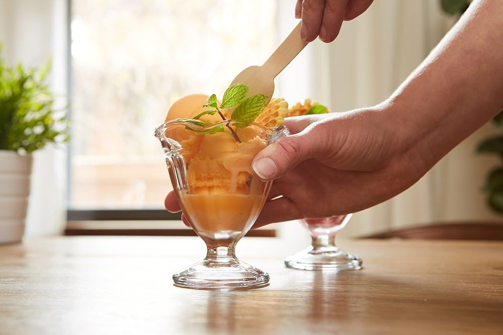 Anchor Hocking 4.5-Ounce Footed Glass Sherbet Bowls, Set of 12 -