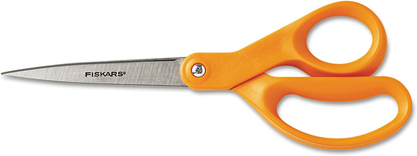 Fiskars Straight Handle Craft Scissors, 8 Inches, Stainless Steel Blades