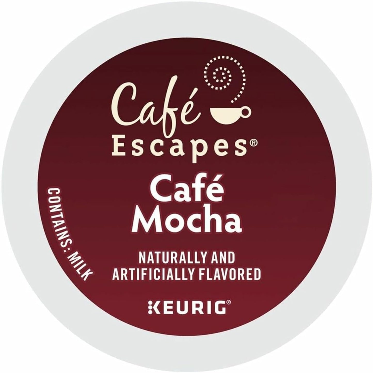 Cafe Escapes™ Single-Serve Coffee K-Cup® Pods, Cafe Mocha, Carton Of 24