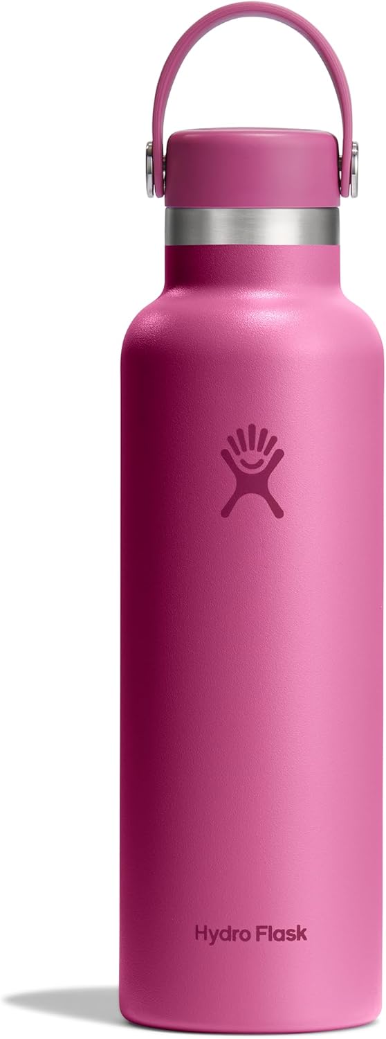 Hydro Flask Water Bottle - Insulated Stainless Steel - Non Spill, Leakproof in 21 Oz Reef Pink