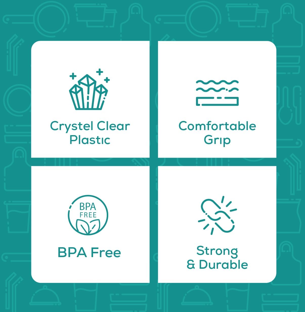 GUSTO Clear Plastic Cups with Flat Lids [16 oz - 100 Count] - Disposable Iced Coffee Cups with Lids - PET Plastic Cold Cups for Smoothies, Juices & To-Go Drinks - Formerly Comfy Package