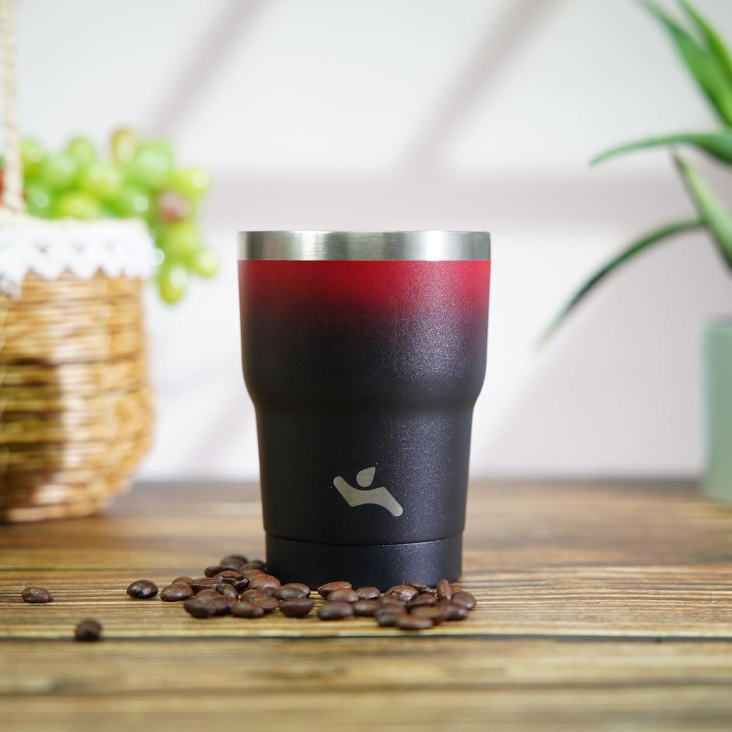 10 oz Tumbler with Handle and 2 Straw 2 Lid, Insulated Water Bottle Stainless Steel Vacuum Cup Reusable Travel Mug,Mystic Moon