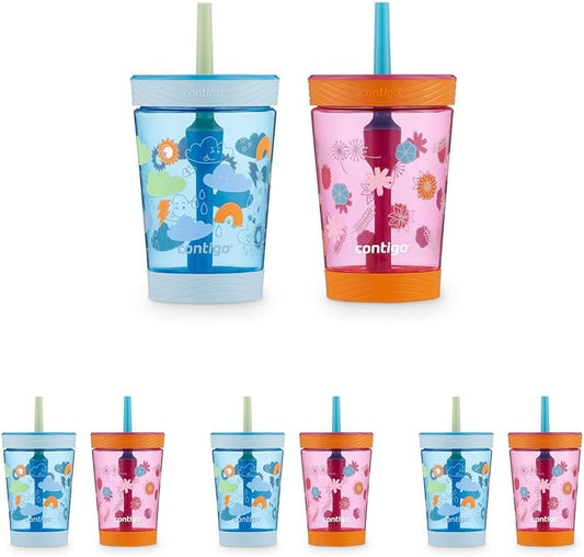 Contigo Kids Spill-Proof Tumbler with Straw 14 oz.(Pack of 8)