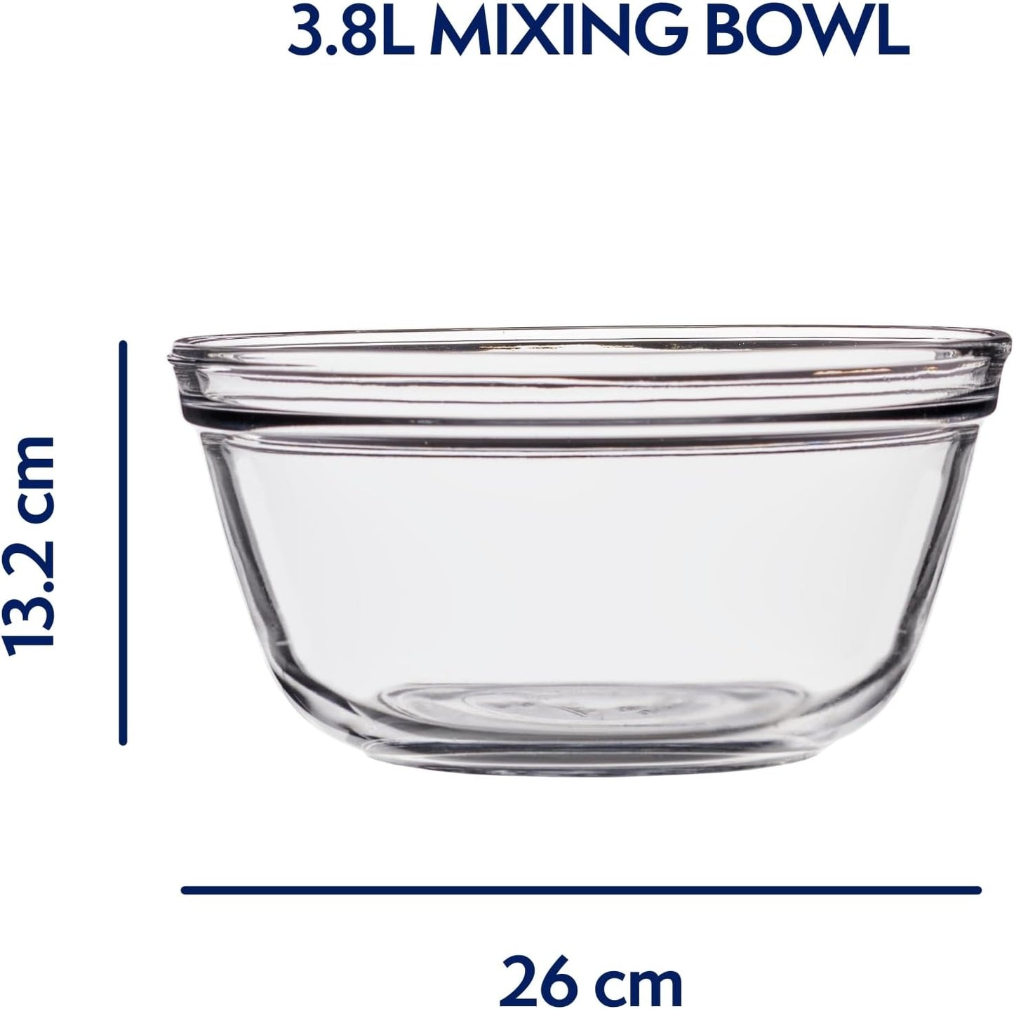 Anchor Hocking Glass Mixing Bowl, 4-Quart
