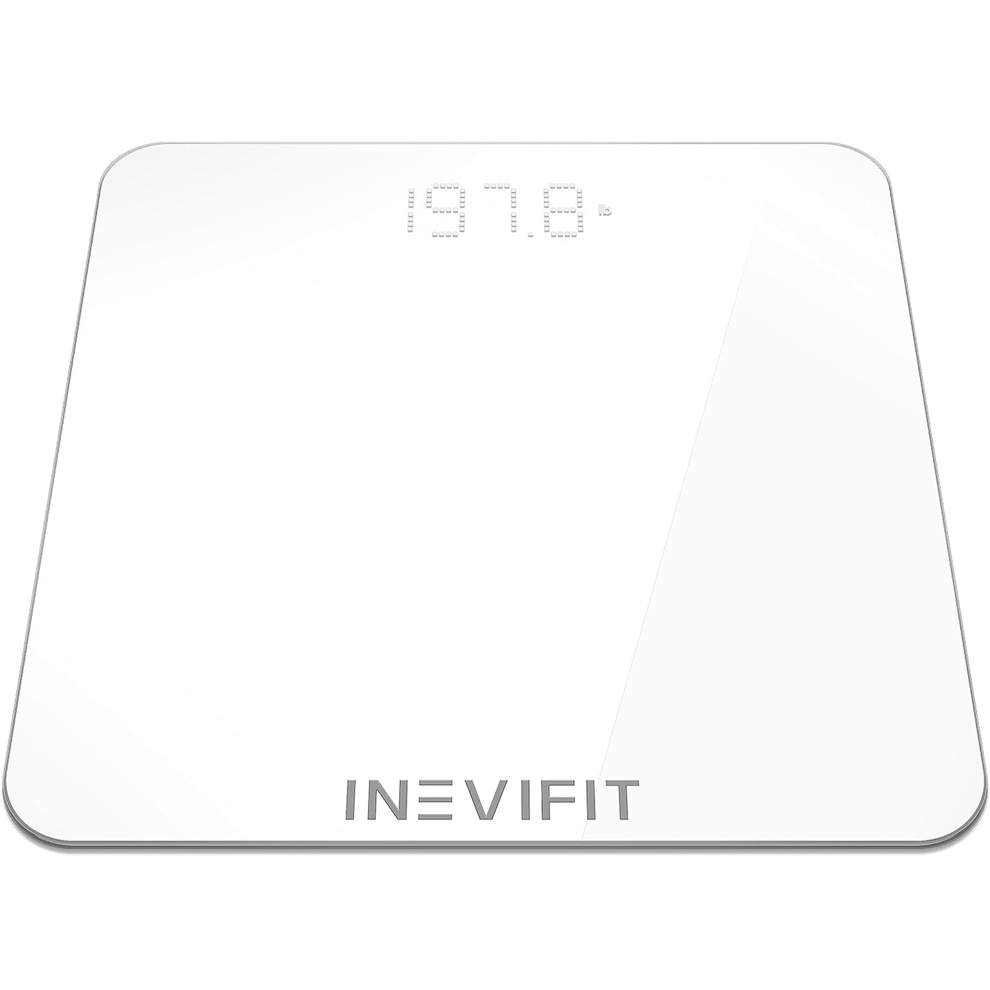 INEVIFIT Bathroom Scale, Highly Accurate Digital Bathroom Body Scale, Measures Weight up to 400 lbs. Includes Batteries