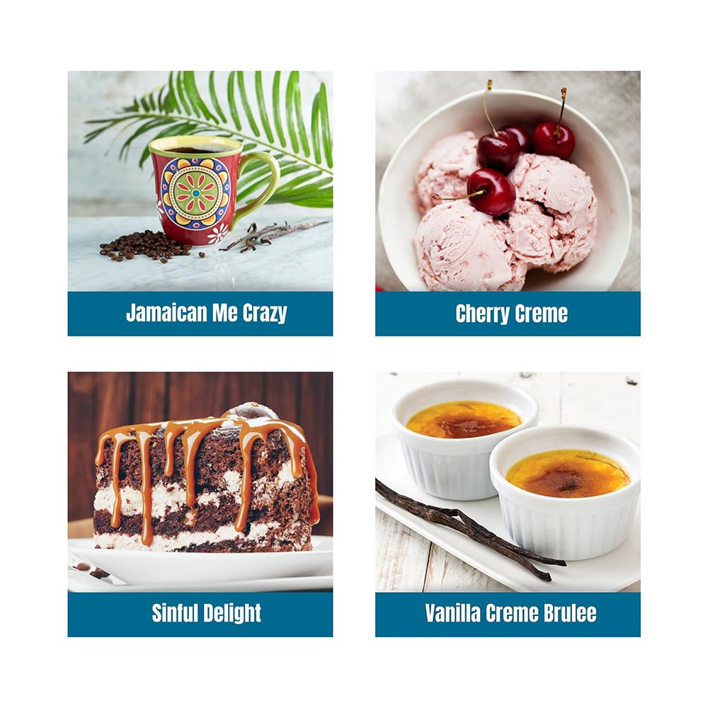 Gourmet Flavored Decaf Coffee Sampler Pack - 10 Bags of Unique Flavored Coffees – 100% Specialty Grade 1 Arabica -1.5 oz Full-Pot Bags - Roasted by Door County Coffee