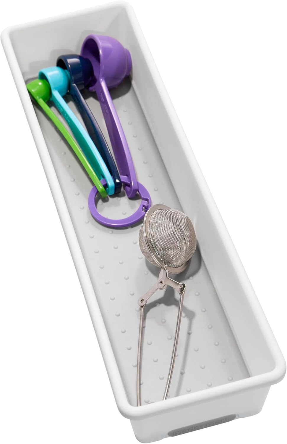 madesmart Antimicrobial Classic 12 x 3 Bin, Drawer Organizer, Multi-Purpose Home Organization, EPA Certified, White