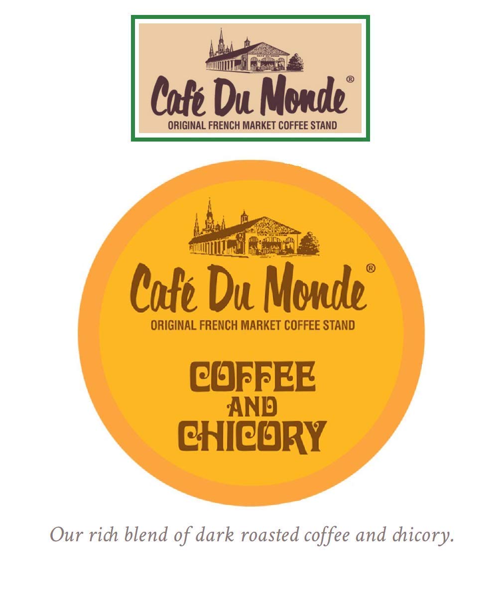 Cafe Du Monde Coffee and Chicory Single-Serve Cup Pods, 12 Count