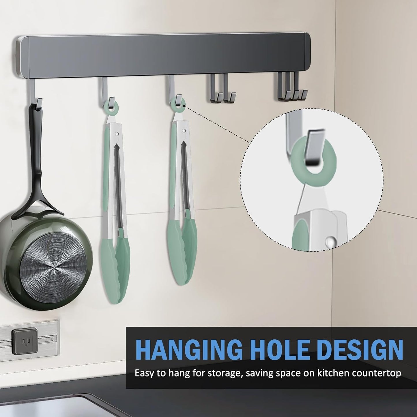 Kitchen Tongs, Stainless Steel Silicone Tongs for Cooking 600ºF High Heat-Resistant BBQ Grilling Locking Tongs, Set of 2-9" and 12" Light Green