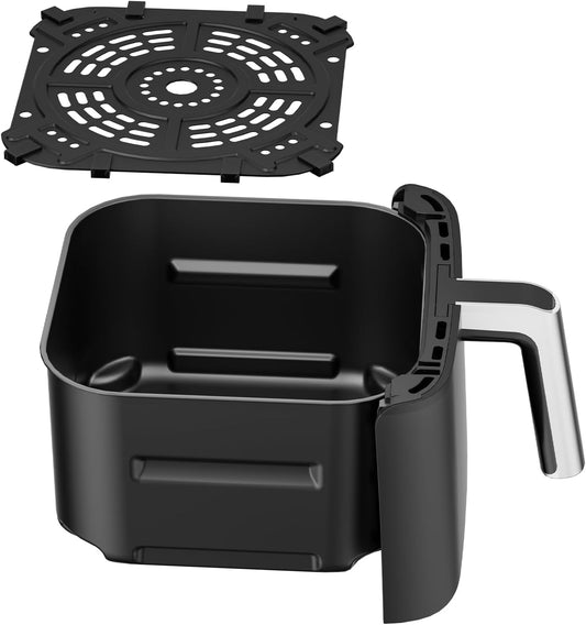 Replacement Air Fryer Tray for Ninja AF181, Air Fryer Accessories for Ninja AF181, Non-Stick Grill Plate for Ninja Air Fryer AF181, Dishwasher-Safe Air Fryer Parts, Grill Pan for Ninja AF181
