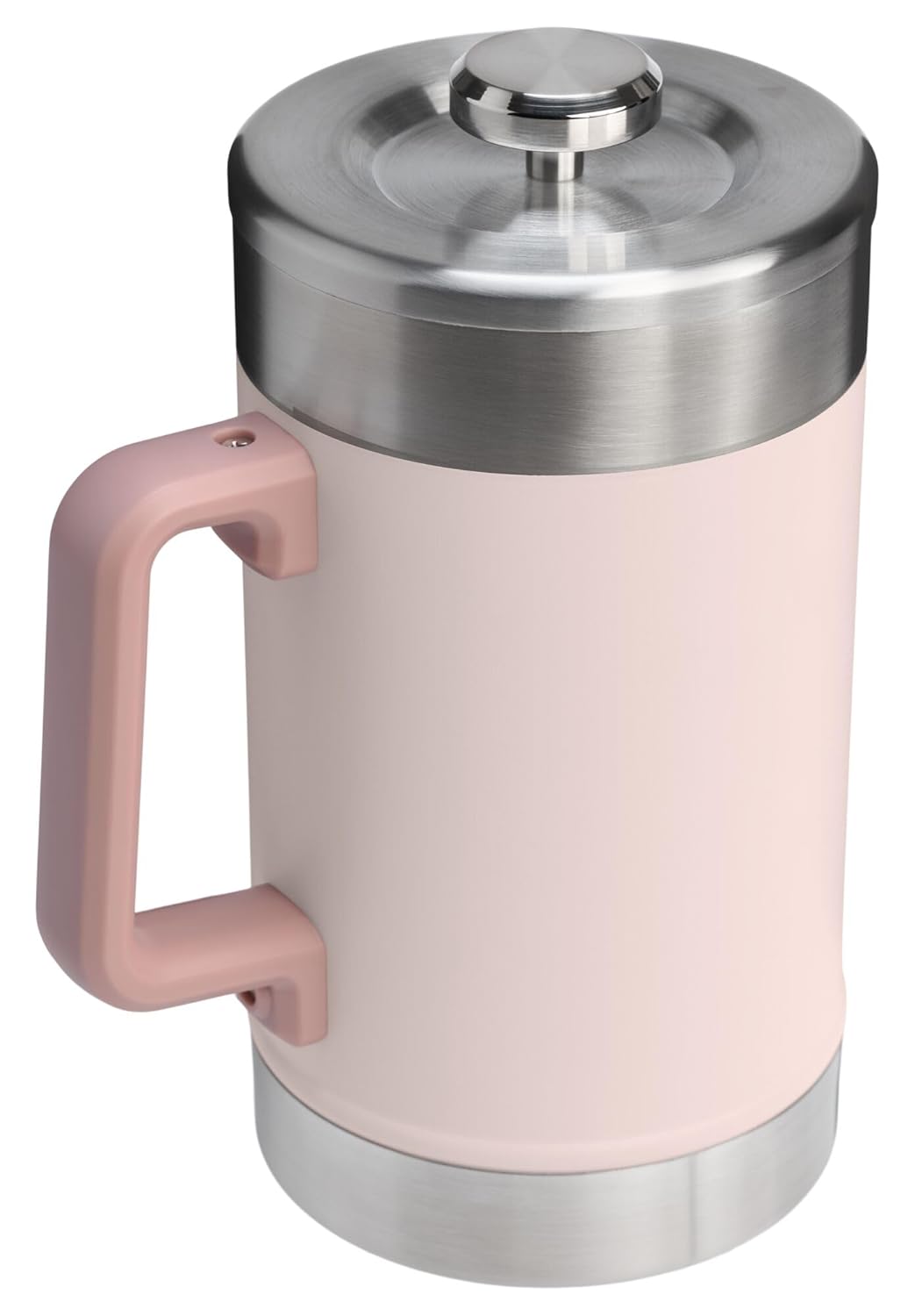STANLEY Classic Stay-Hot French Press Coffee Maker 48 oz | 5 Minute Brew, 4 Hours Hot | Mesh Filter for Coffee Grounds | Insulated Stainless Steel French Press | BPA-Free | Rose Quartz
