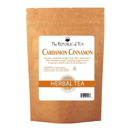 The Republic of Tea Cardamon Cinnamon Herbal Tea, 250 Tea Bag Bulk
