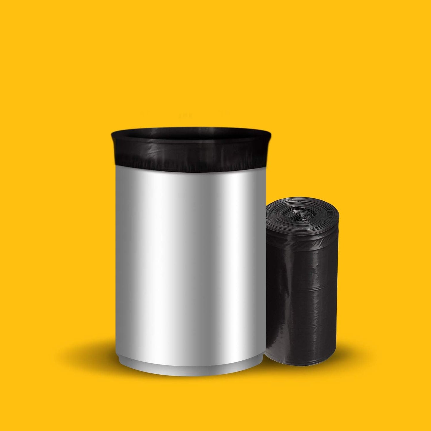 AmazonCommercial 23G SlimJim Rubbermaid - 23 Gallon - 150 Count - 1.1 Mil - Black (Pack of 4)