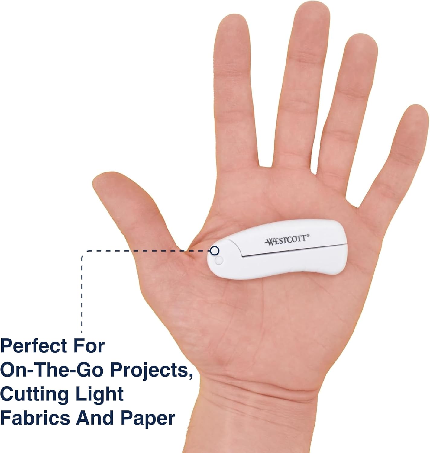 Westcott Travel Safe Titanium-Bonded Mini Folding Scissors for Fabric and Paper, TSA Compliant and Portable for Crafting, Sewing Supplies, & More