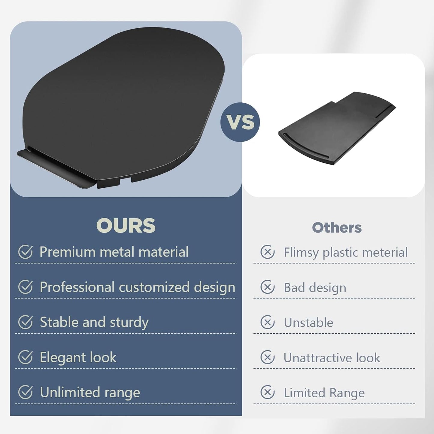 Mixer Sliding Tray for KitchenAid 5-8 Qt Bowl-lift Stand Mixer - Metal Rolling Tray Kitchen Countertop Appliance Slider Storage Moving Caddy with Wheel for Kitchen Aid 5-8 Qt Mixer