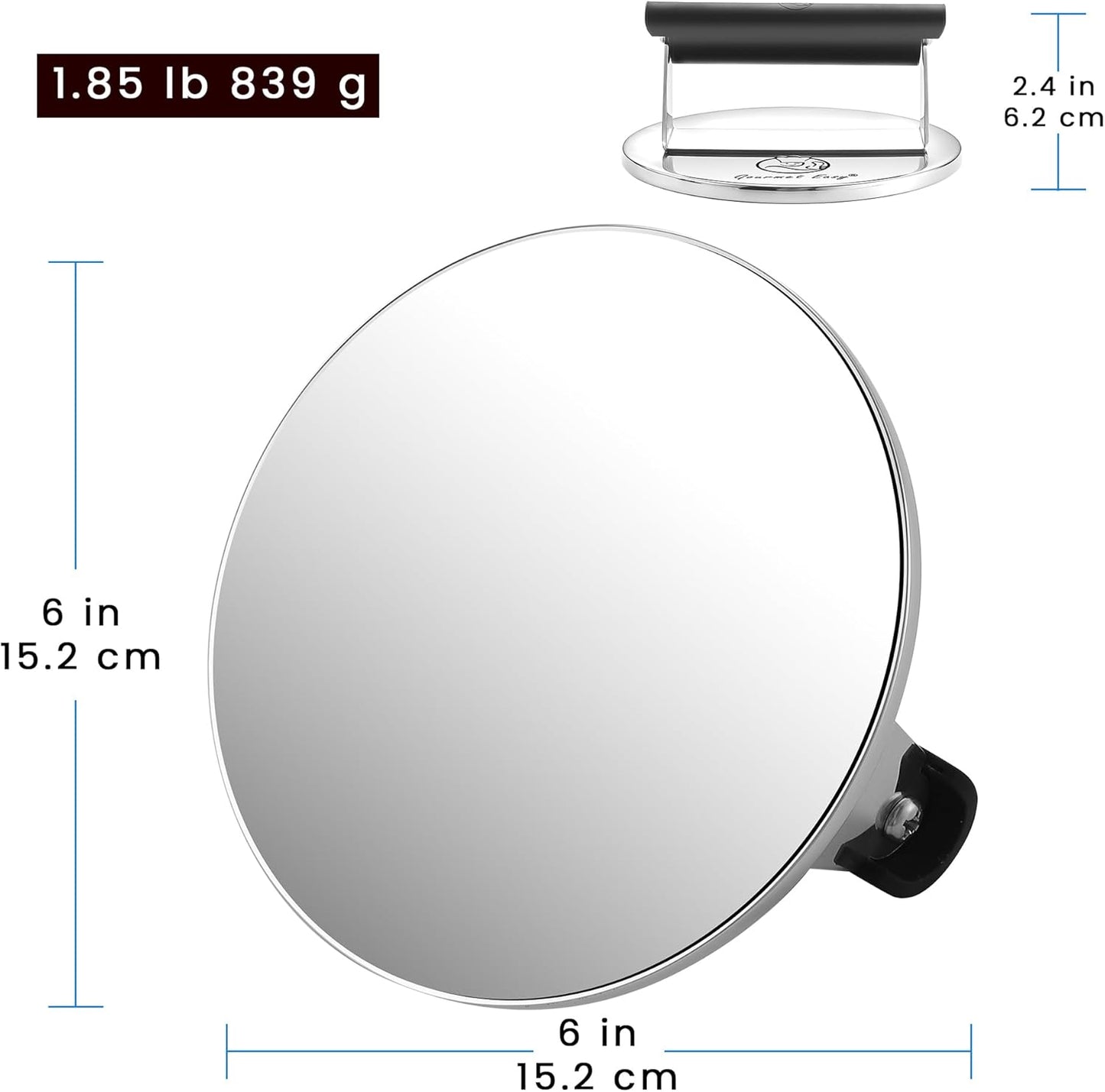 2lb Smash Burger Press Stainless Steel, Burger Smasher for Griddle Heat Resistant Handle, Hamburger Press, Dishwasher Safe Grill Press for Griddle, Meat Press Griddle Press for Flat Top Grill Cooking