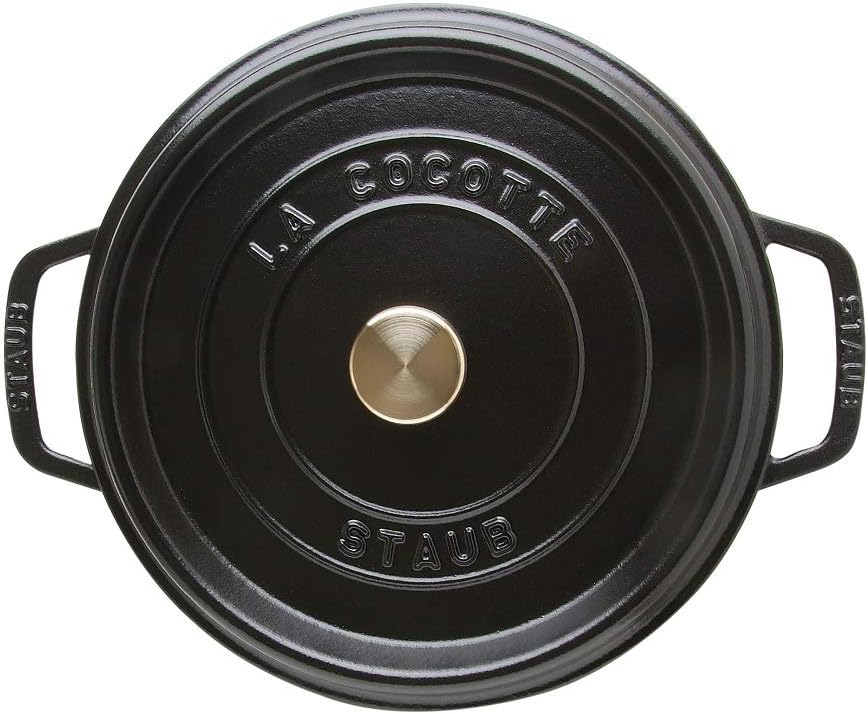 Staub Round Dutch Oven 4-Quart Matte Black