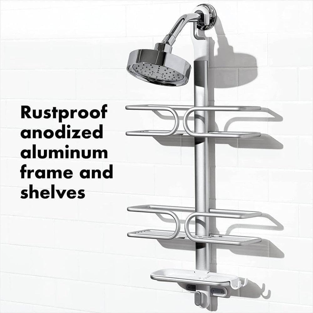 OXO Good Grips 3-Tier Aluminum Shower Caddy