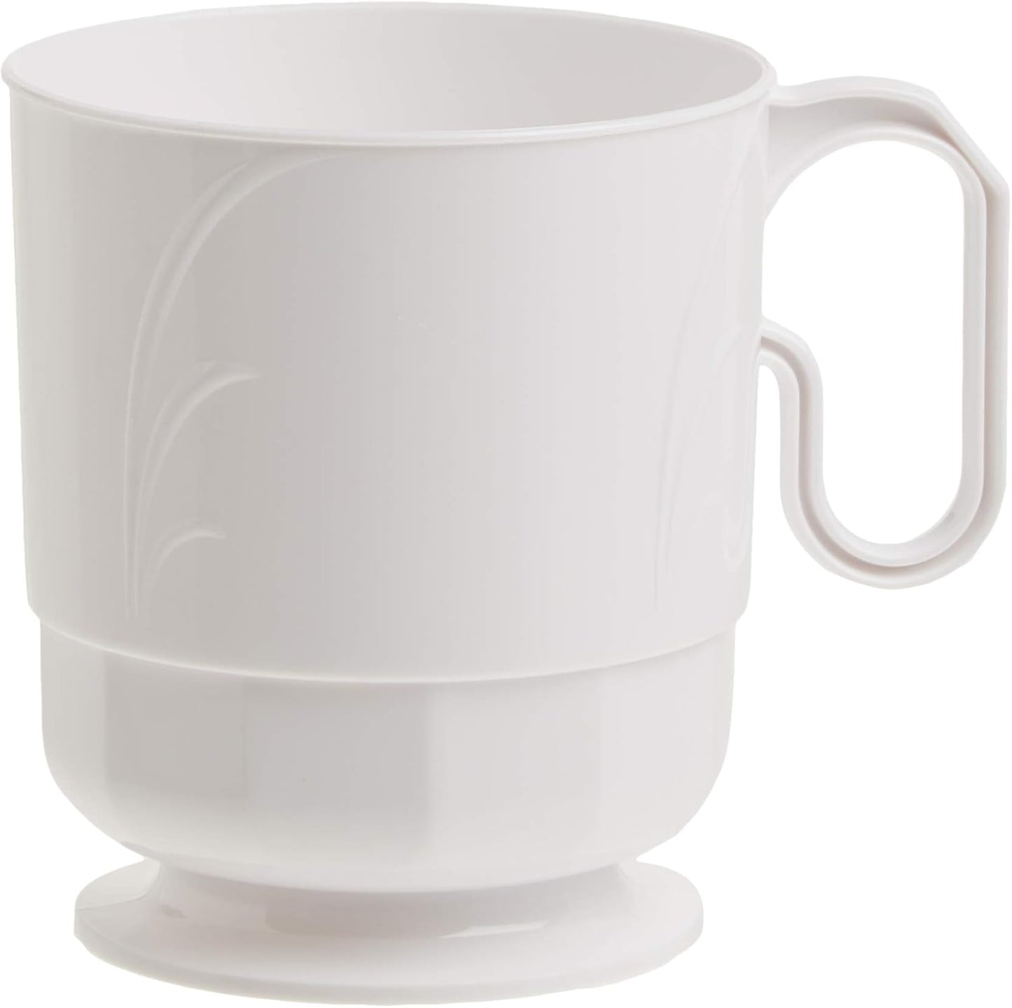 Lillian Signature Collection 40 Count Elegance Coffee Mug, 8-Ounce, White